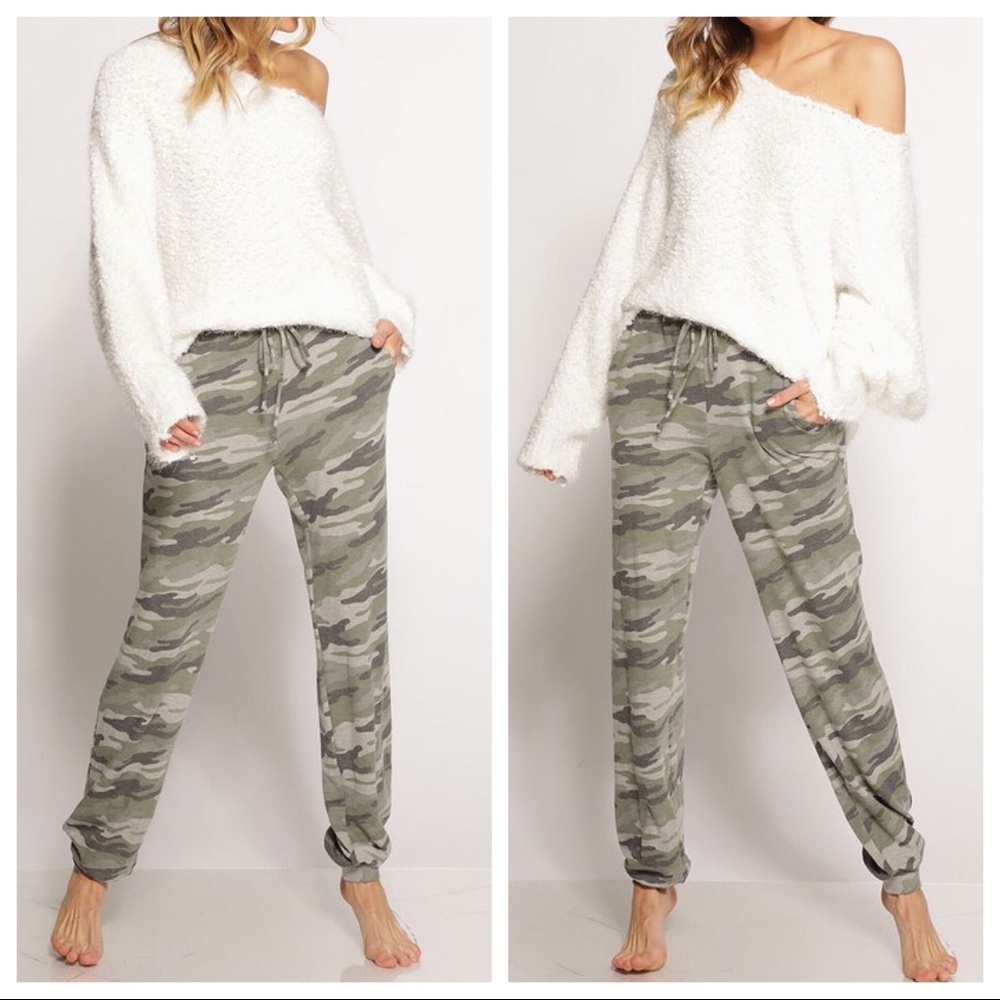 1 LEFT‼️5🌟Loungin’ Camo Joggers-Olive - Picture 7 of 7